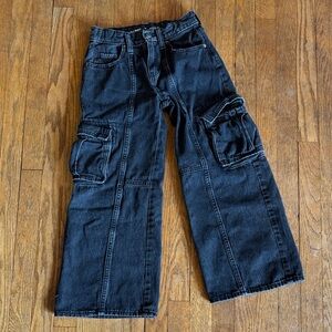 Old Navy Kids Black Cargo Jeans